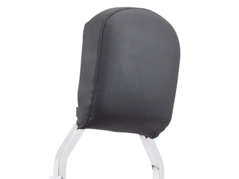 Eagle Skull Smooth Top Stitched Rear Passenger Medium Low Backrest Pad for Harley Davidson Softail Fat Boy Dyna Street Bob Sportster Iron Sissy Bar Pads Upright Back Rest Sissybar Medallion Uprights REF 52626-04 - Image 3